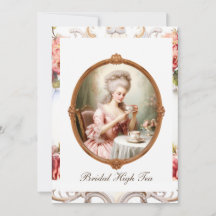 Fiesta de té de novia Rococo Marie Antoinette