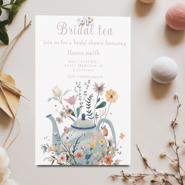 Invitación fiesta de té Ducha de novia (Subido por el creador)