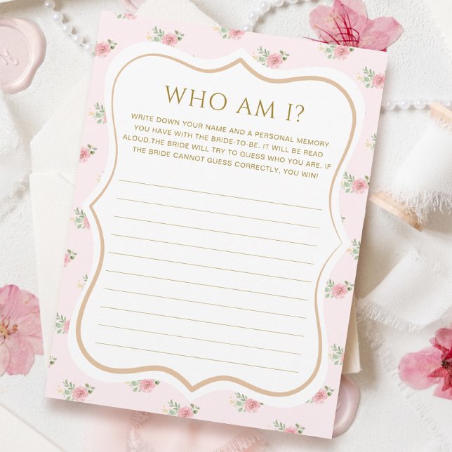 Invitación Fiesta de té ducha de novia adivina quién es la ta (Subido por el creador)