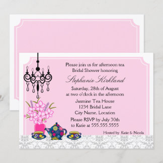 Invitación Fiesta de té elegante