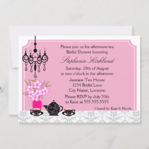 Invitación Fiesta de té elegante