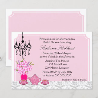 Invitación Fiesta de té elegante
