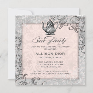 Invitación Fiesta de té gris de GC