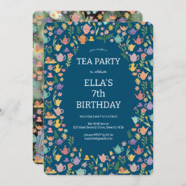 Invitación Fiesta de té Personalizado lindo cumpleaños FOTO