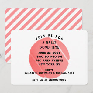 Invitación Fiesta de tenis