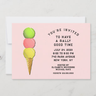 Invitación Fiesta de Tenis