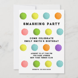 Invitación Fiesta de tenis