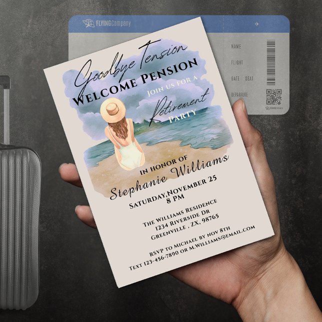 Invitación Fiesta de tensión por retiro de mujer despierta a  (Subido por el creador)