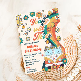 Invitación Fiesta de tercer cumpleaños de Young Will Three Re