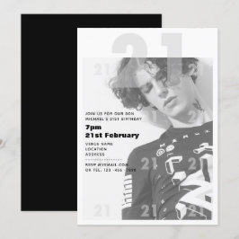 Invitación Fiesta de un niño de 21 años invitado a URBAN 2