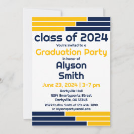 Invitación Fiesta de una foto para graduados de la Marina y l