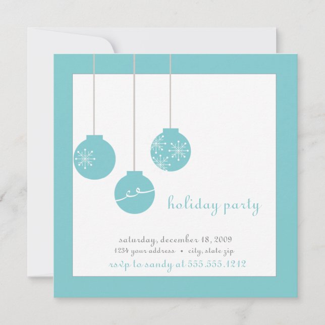 Invitación fiesta de vacaciones (Anverso)