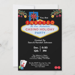 Invitación Fiesta de vacaciones al estilo Casino Las Vegas