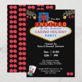 Invitación Fiesta de vacaciones al estilo Casino Las Vegas