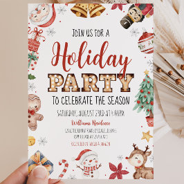 Invitación Fiesta de vacaciones Celebra la temporada