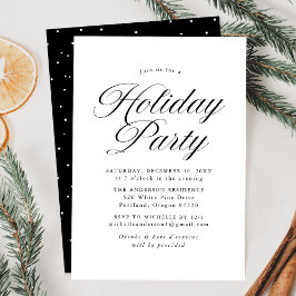 Invitación Fiesta de vacaciones con elegante letra de caligra