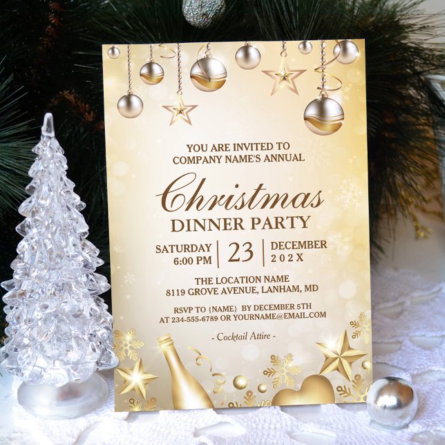 Invitación Fiesta de vacaciones corporativas de los Navidades (Subido por el creador)