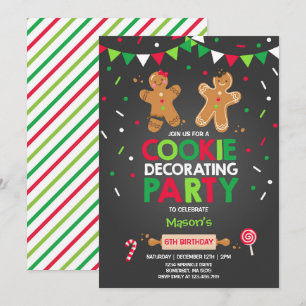 Invitación Fiesta de vacaciones de fiesta de decoración de co