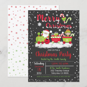 Invitación Fiesta de vacaciones de fiesta de los Navidades Sa