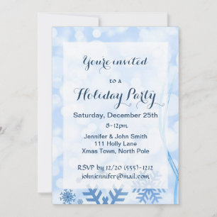 Invitación Fiesta de vacaciones de helado de invierno en Wond