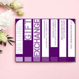 Invitación Fiesta de vacaciones de intercambio de regalos par