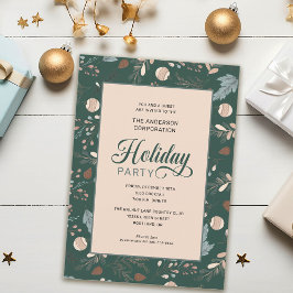 Invitación Fiesta de vacaciones de invierno elegante de ofici