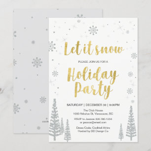Invitación Fiesta de vacaciones de invierno mágico