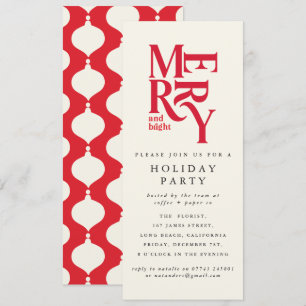 Invitación fiesta de vacaciones de Navidades corporativos de