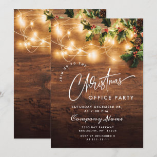 Invitación Fiesta de vacaciones de Navidades corporativos rus