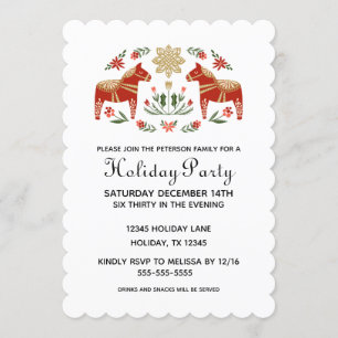 Invitación Fiesta de vacaciones de Scandi