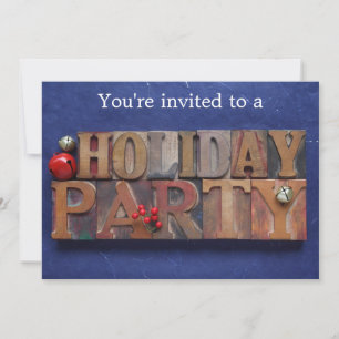 Invitación Fiesta de vacaciones en azul