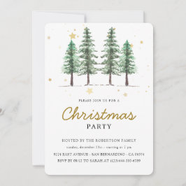 Invitación Fiesta de vacaciones para Navidades con marca pers