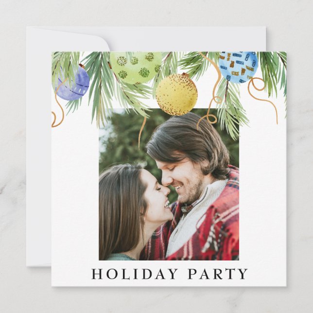 Invitación *~* Fiesta de vacaciones para Navidades de la fami (Anverso)