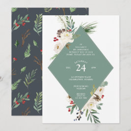 Invitación Fiesta de vacaciones para Navidades de Wintry Wond