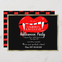Fiesta de vampiros de Halloween para adultos Red B