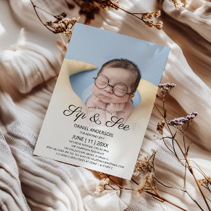 Invitación Fiesta de Ver y Tomar con Foto Adorable