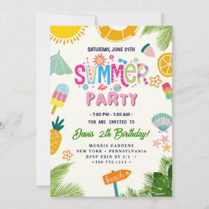 Invitación Fiesta de Verano
