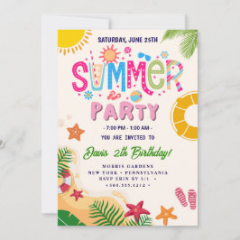 Invitación Fiesta de Verano