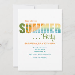Invitación Fiesta de verano