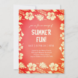 Invitación Fiesta de Verano Buenas Vibraciones y Sol