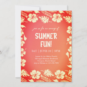 Invitación Fiesta de Verano Buenas Vibraciones y Sol