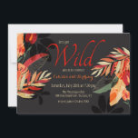 Invitación Fiesta de verano caliente<br><div class="desc">Flores tropicales y helechos de cálidos colores veraniegos deleitan la vista en esta salvaje invitación floral. Perfecto para todos sus eventos y celebraciones de verano. (Vector floral tropical creado por pikisuperstar - www.freepik.com). La tarjeta es fácil de personalizar con su texto, fuente y color de fuente. ¿No es exactamente lo...</div>