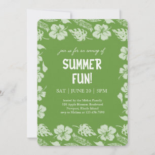 Invitación Fiesta de Verano con Buenas Vibraciones y Sol