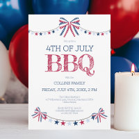 Fiesta de verano de barbacoa patriótica 4 de julio