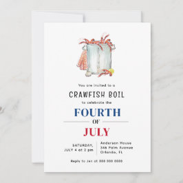 Invitación Fiesta de verano de cangrejos de río