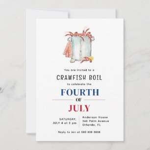 Invitación Fiesta de verano de cangrejos hervidos
