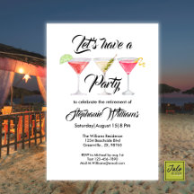 Fiesta de verano de cóctel de retiro femenino