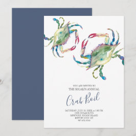 Invitación Fiesta de verano de hervir cangrejo