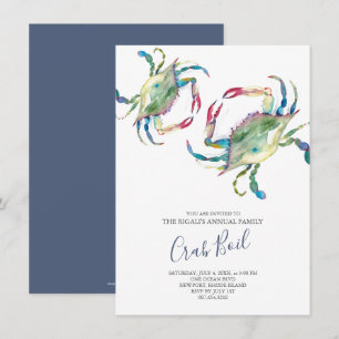 Invitación Fiesta de verano de la familia Crab Boil
