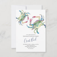 Fiesta de verano de la familia de los cangrejos pe